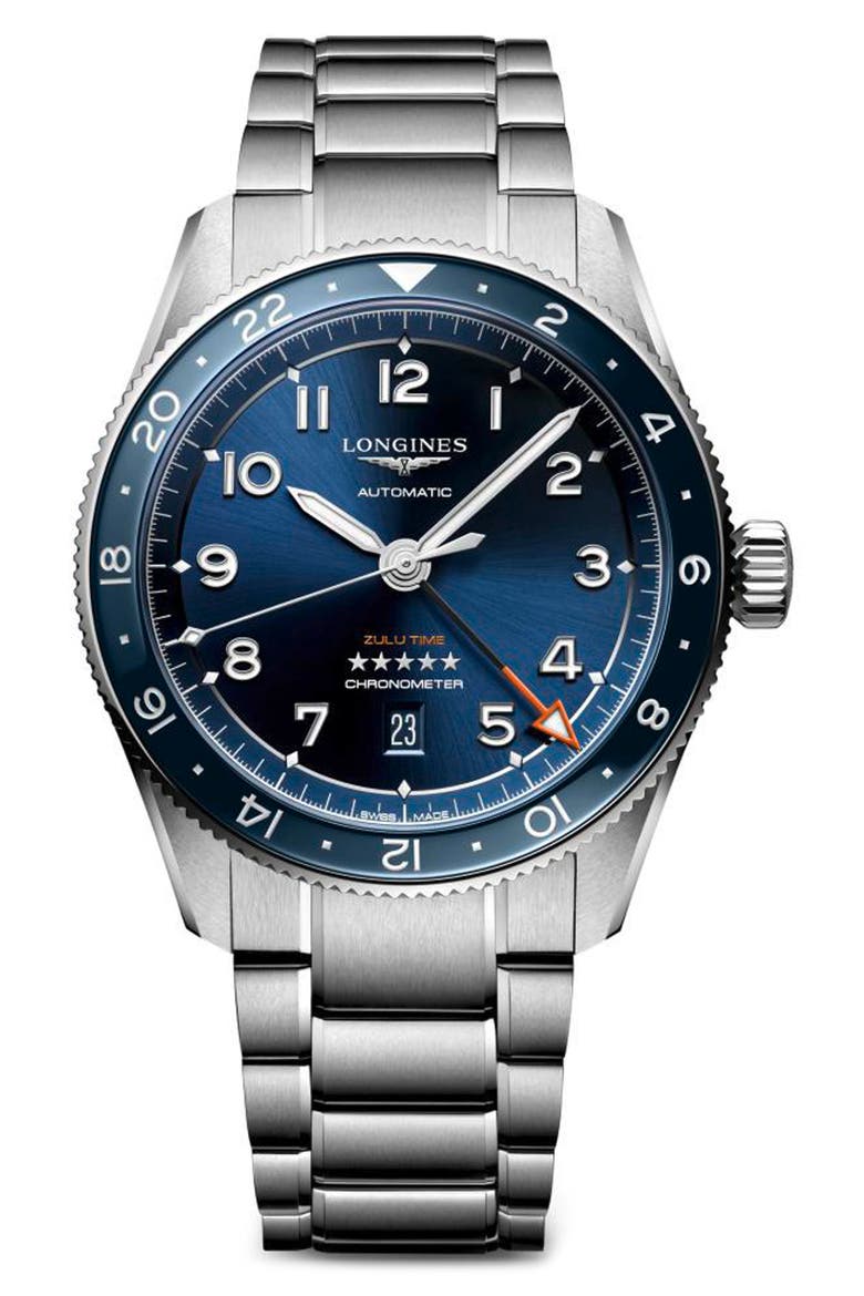 Spirit Zulu Time Bracelet Watch, 42mm, Main, color, BLUE