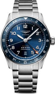Longines Spirit Zulu Time Bracelet Watch, 42mm