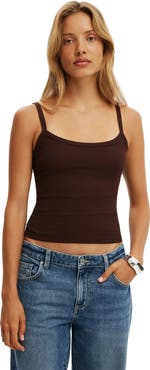 Cotton On Women's Goldie Rib Scoop Cami