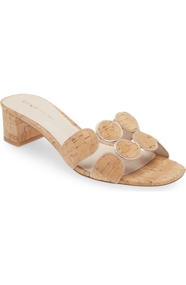 KOKO + PALENKI Lively Slide Sandal, Main, color, Cork