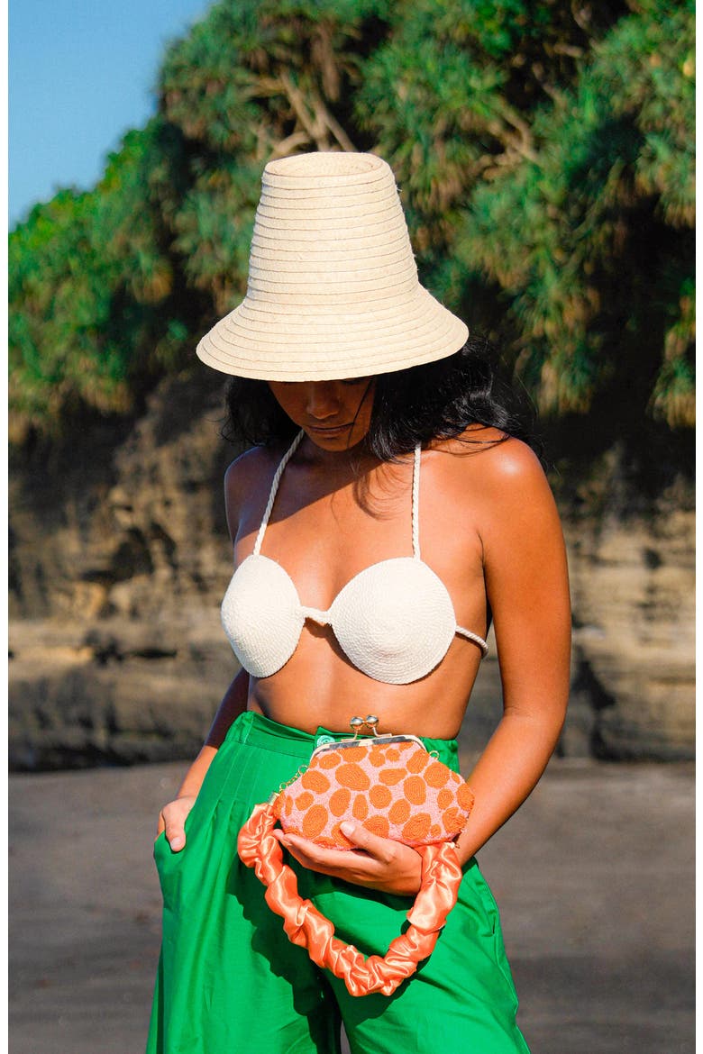 The Margo Palm Straw Hat, Alternate, color, Beige
