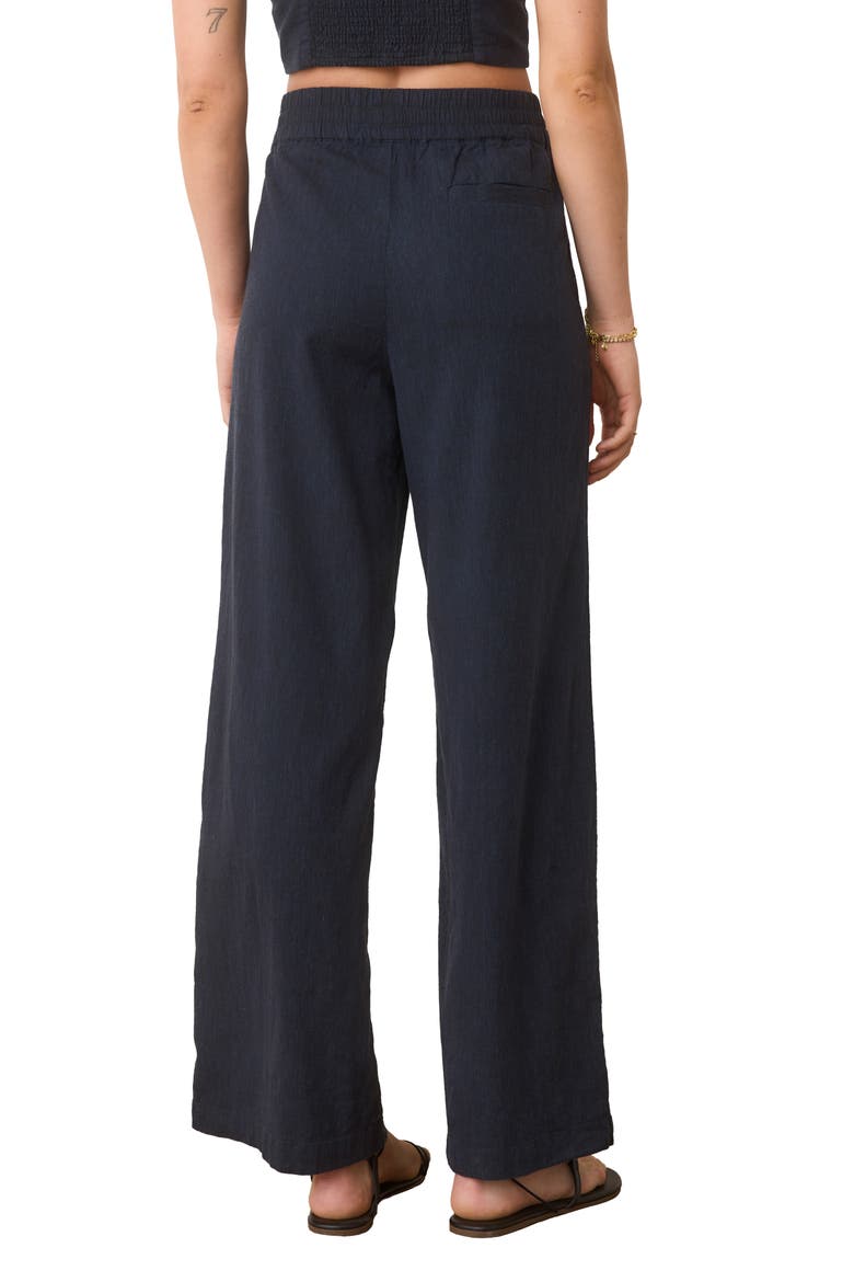Allison Pull-On Wide Leg Hemp Blend Pants, Alternate, color, INDIA INK