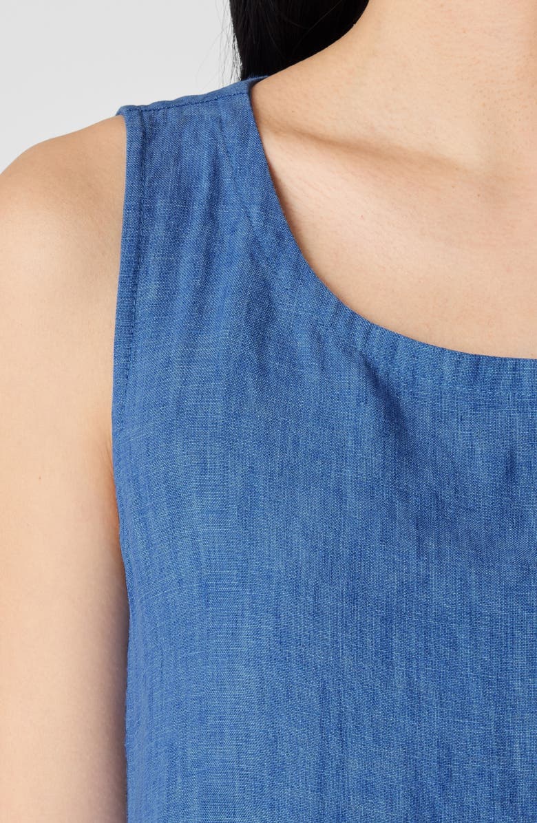 Eileen Fisher Organic Linen A-Line Dress, Alternate, color, Ultma