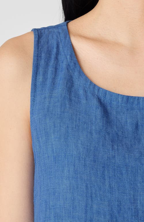 Eileen Fisher Organic Linen A-line Dress In Ultma