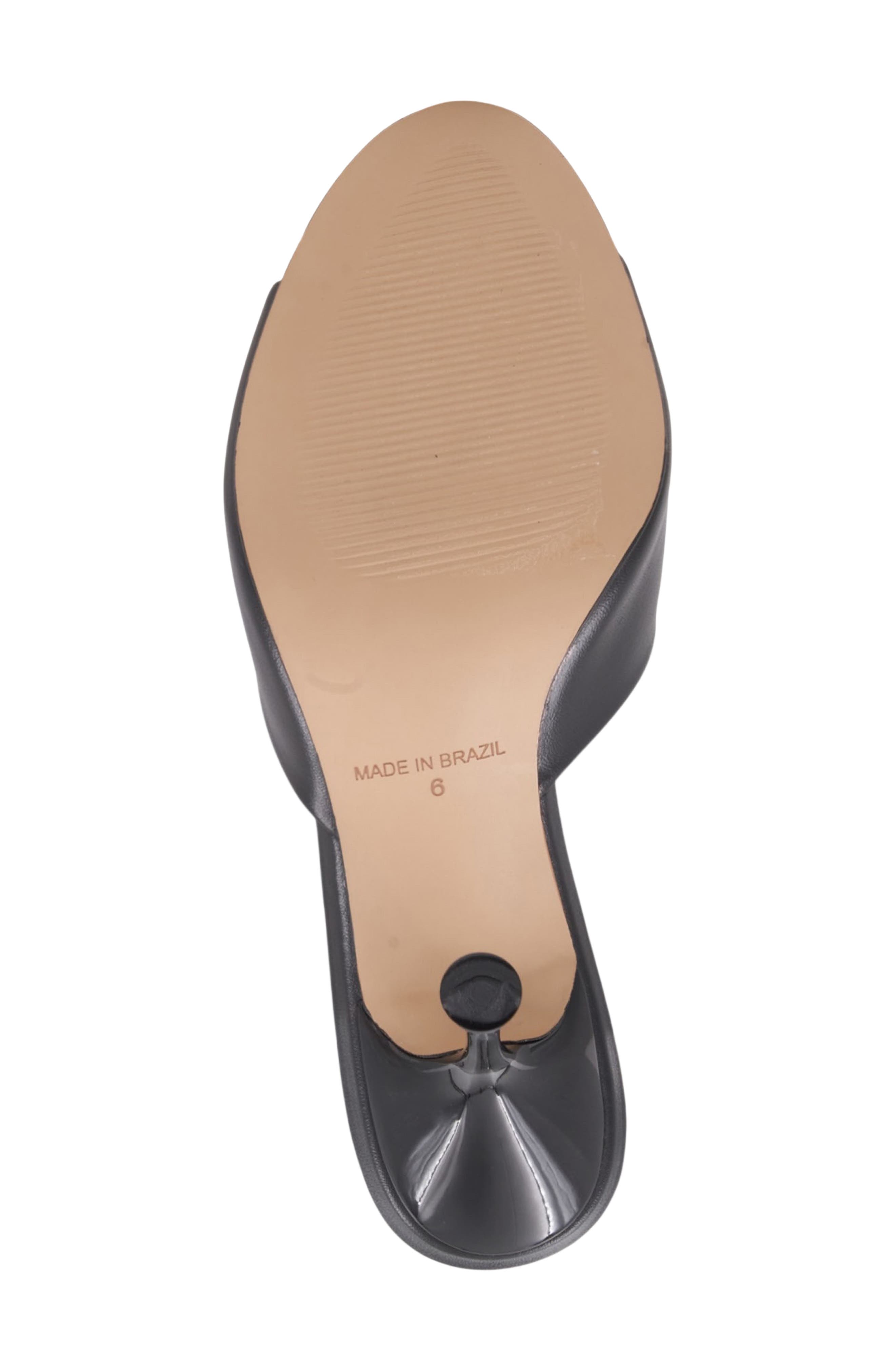 x Bre Tiesi Eve Slide Sandal, Alternate, color, BLACK LEATHER