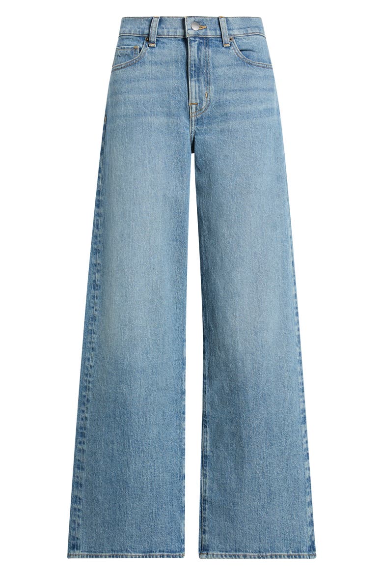High Waist Wide Leg Jeans, Alternate, color, DENNY WASH