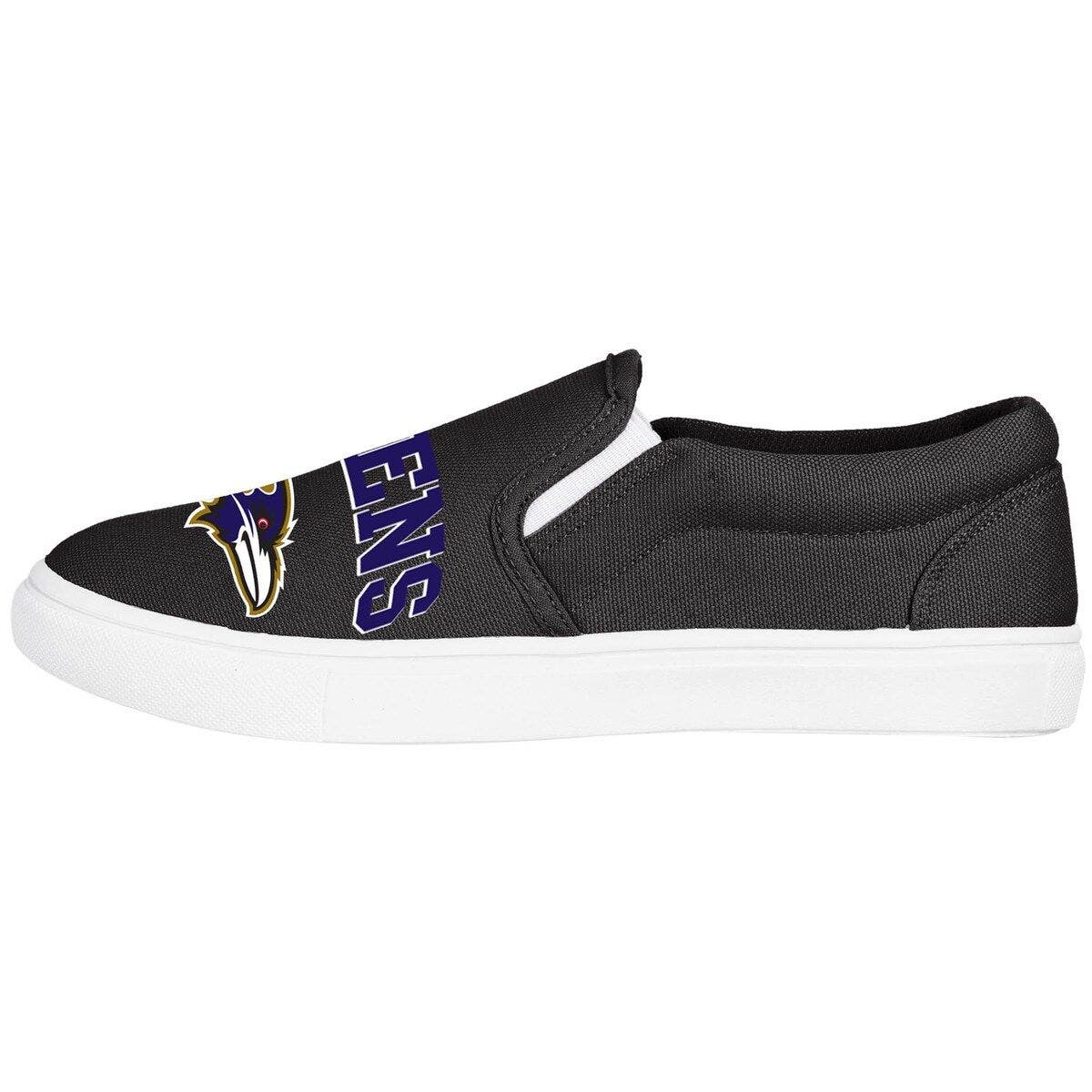 FOCO Women's FOCO Baltimore Ravens Big Logo Slip-On Sneakers, Alternate, color, 