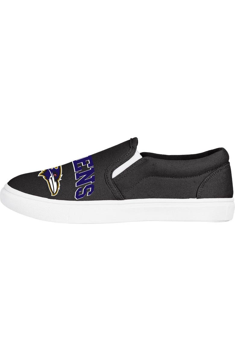 FOCO Women's FOCO Baltimore Ravens Big Logo Slip-On Sneakers, Alternate, color,