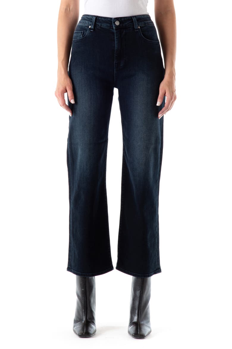 Fidelity Malibu High Waist Crop Wide Leg Jeans, Main, color, SUNSET