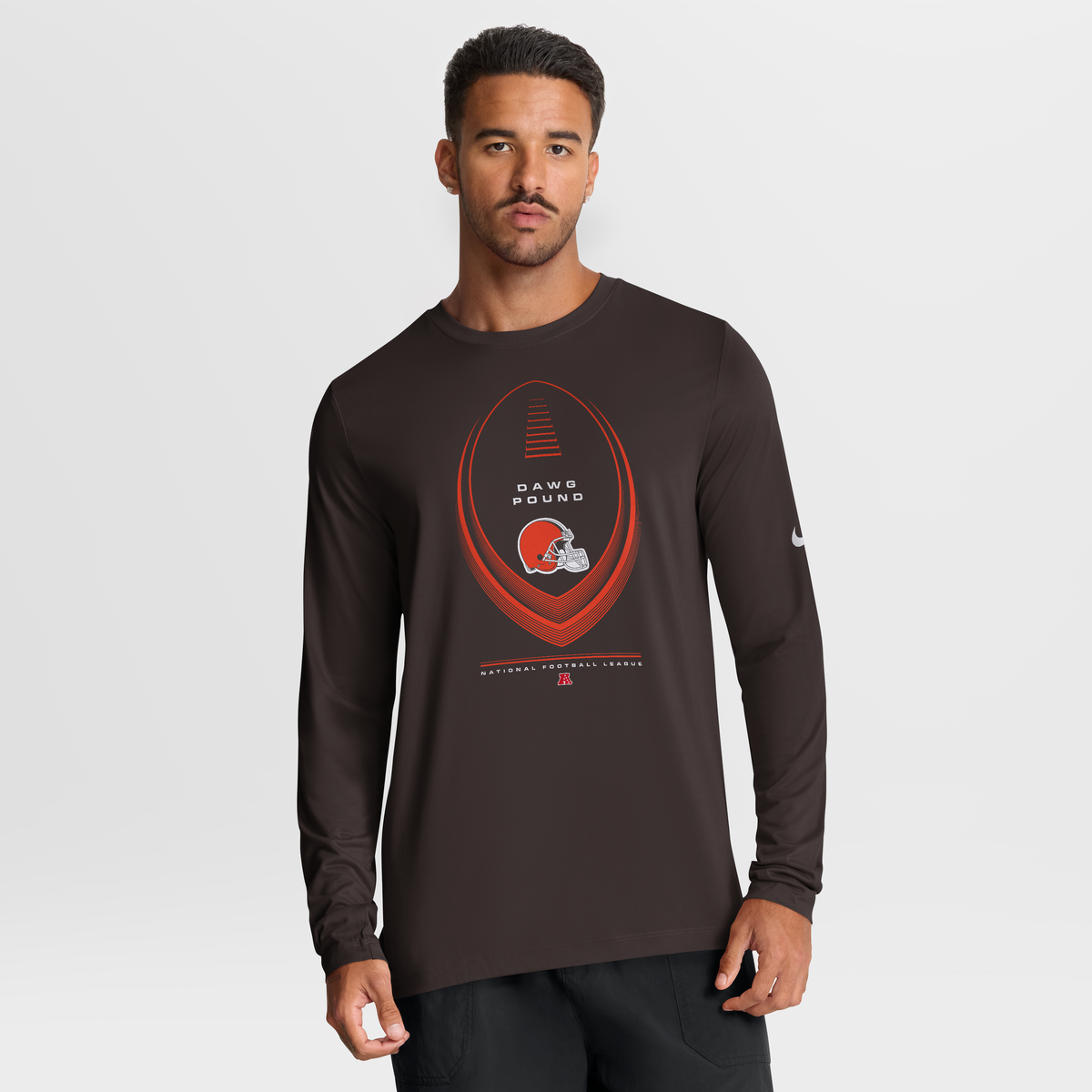Nike Men's Nike Brown Cleveland Browns Legend Icon Dri-FIT Long Sleeve ...