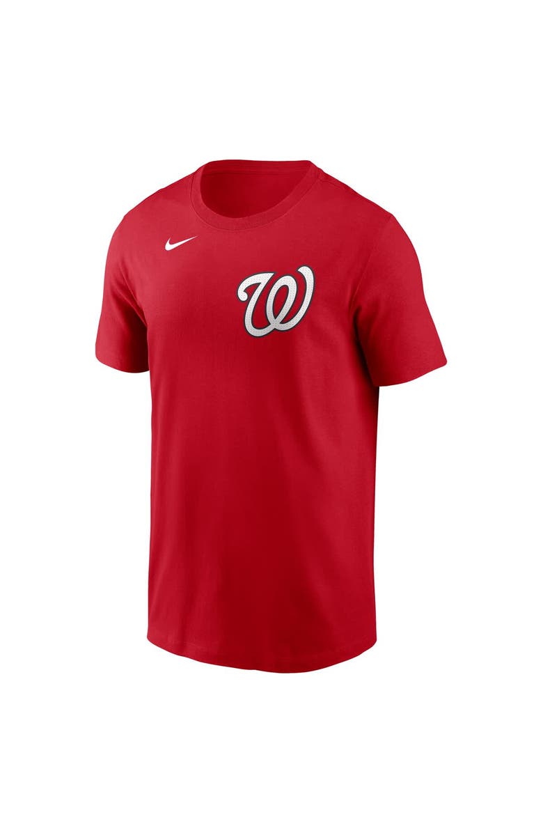 Nike Men's Nike CJ Abrams Red Washington Nationals Fuse Name & Number T-Shirt, Alternate, color, Red