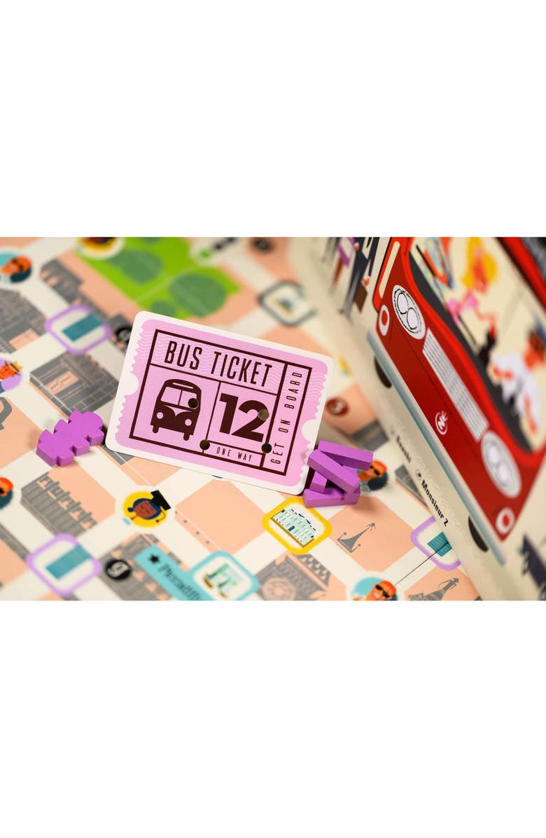 IELLO Get On Board New York & London Iello City Bus Line Strategy Board Game 8+, Alternate, color, Multicolored