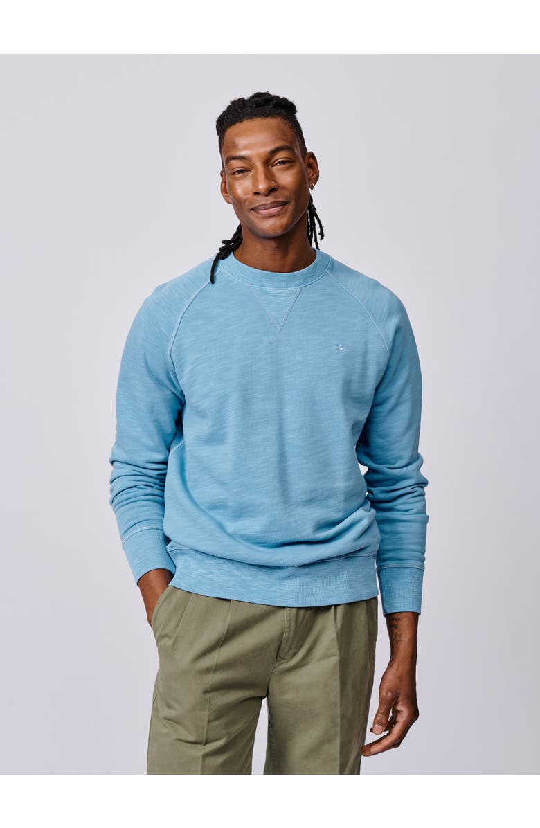 Aubin Garsdale Slub Crew Neck Sweatshirt, Main, color, Pale Blue