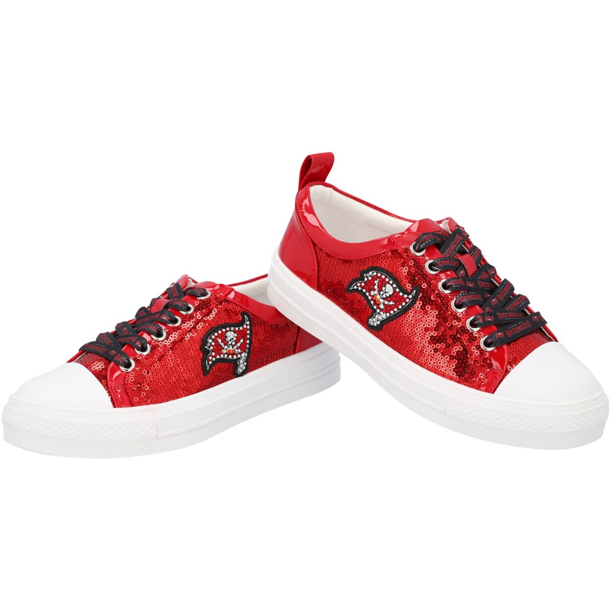 CUCE Women's Cuce Red Tampa Bay Buccaneers Team Sequin Sneakers, Alternate, color, 