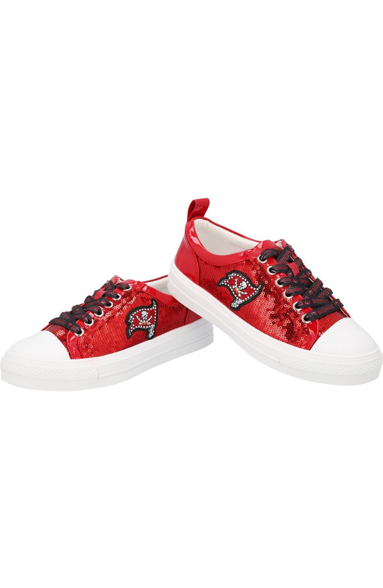 CUCE Women's Cuce Red Tampa Bay Buccaneers Team Sequin Sneakers, Alternate, color,