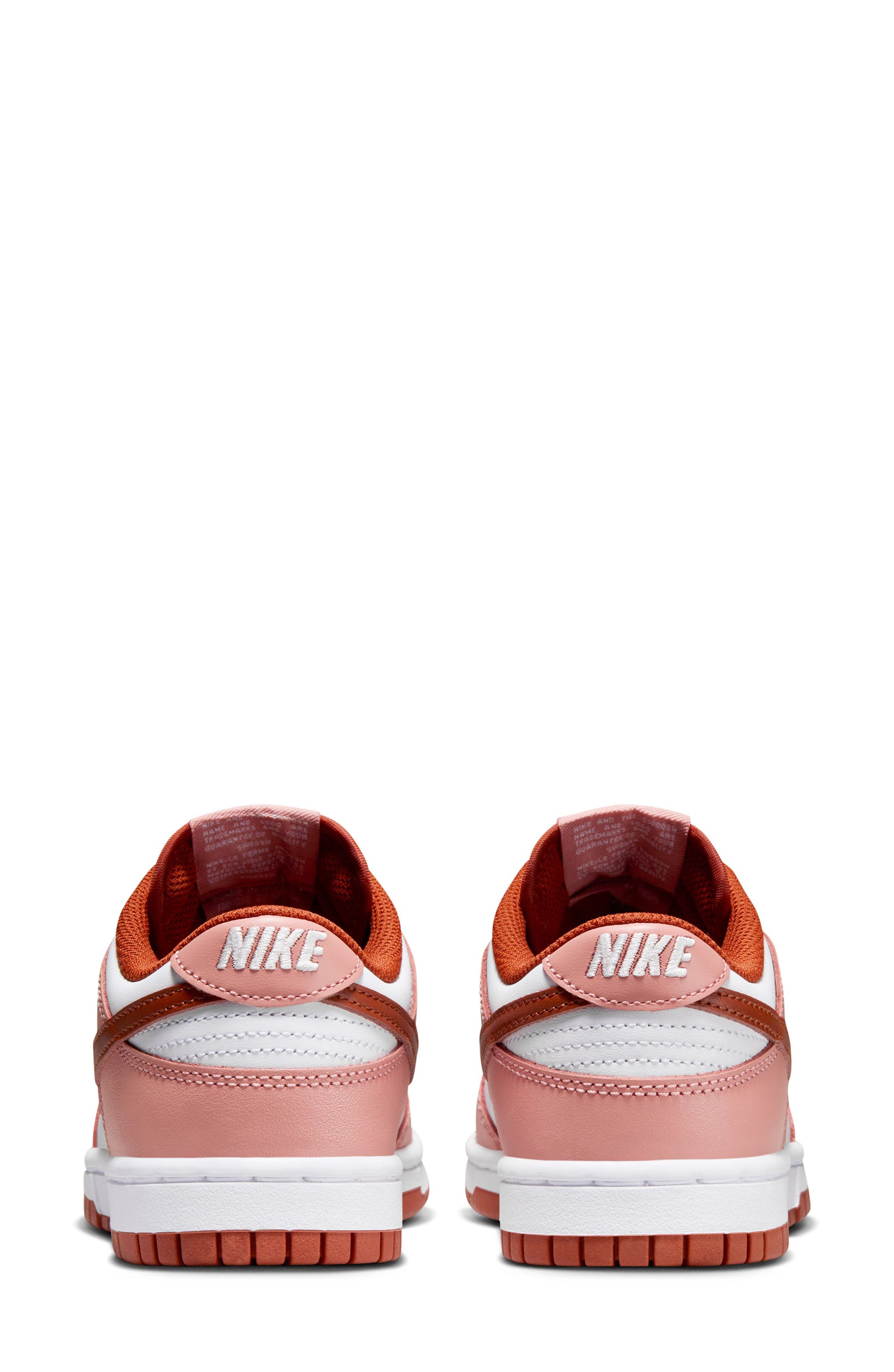 Dunk Low Basketball Sneaker, Alternate, color, RED/ ORANGE/ WHITE