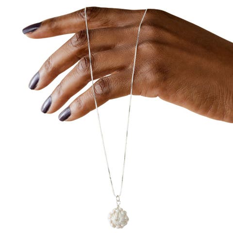Protea Hand Sculpted Floral Necklace