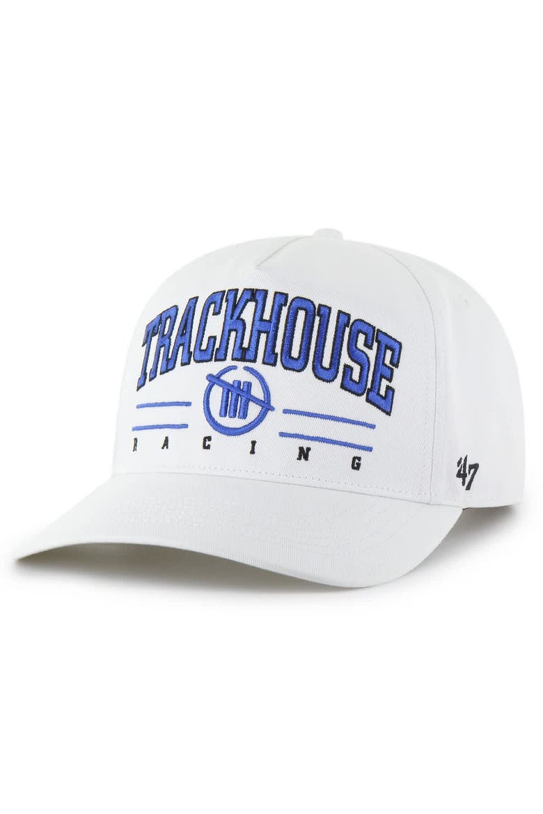 Men's '47  White TRACKHOUSE RACING  Roscoe Hitch Adjustable Hat, Main, color, White