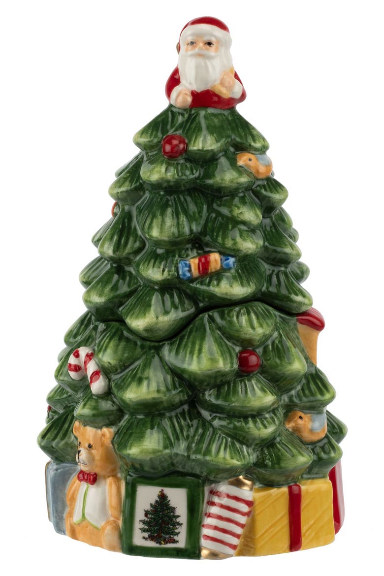 Christmas Tree Sugar & Creamer Set, Alternate, color, GREEN