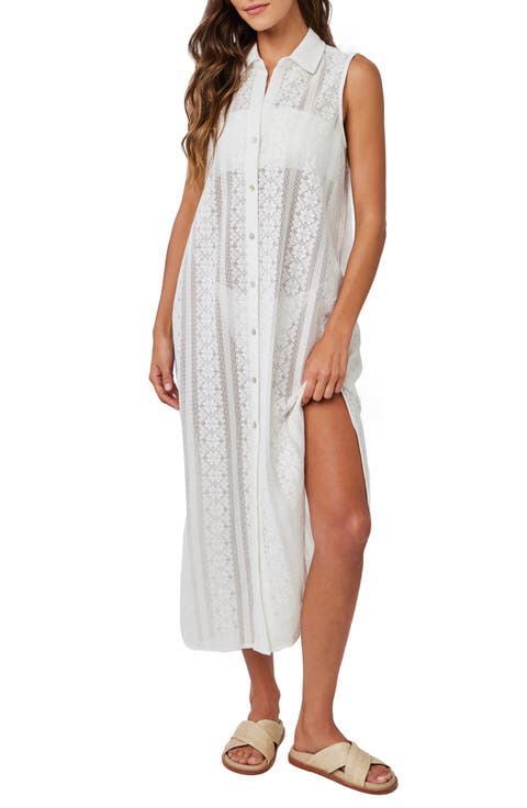 Sleeveless Lace Shirtdress