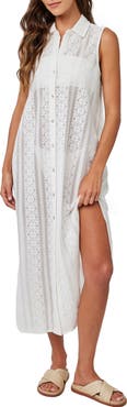 Bella Dahl Sleeveless Lace Shirtdress