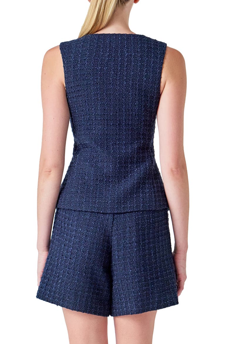 Tweed Vest, Alternate, color, NAVY