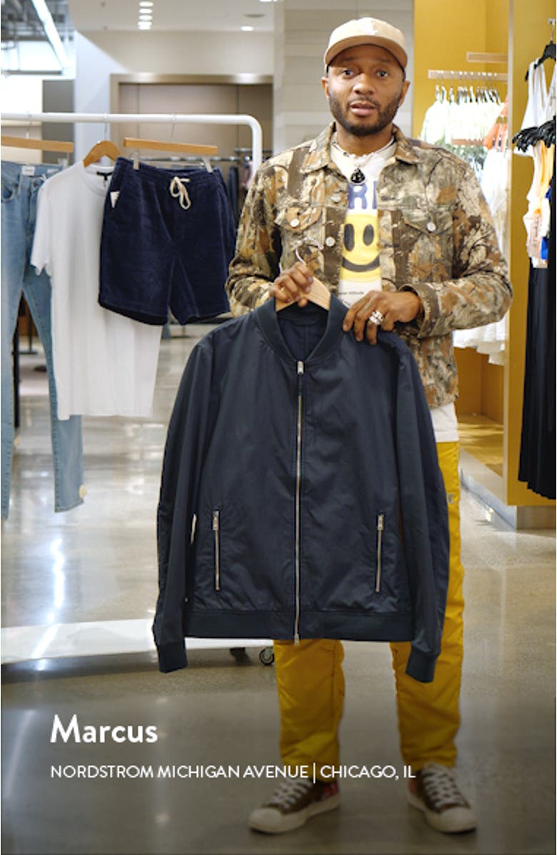 Udan Slim Fit Bomber Jacket, sales video thumbnail