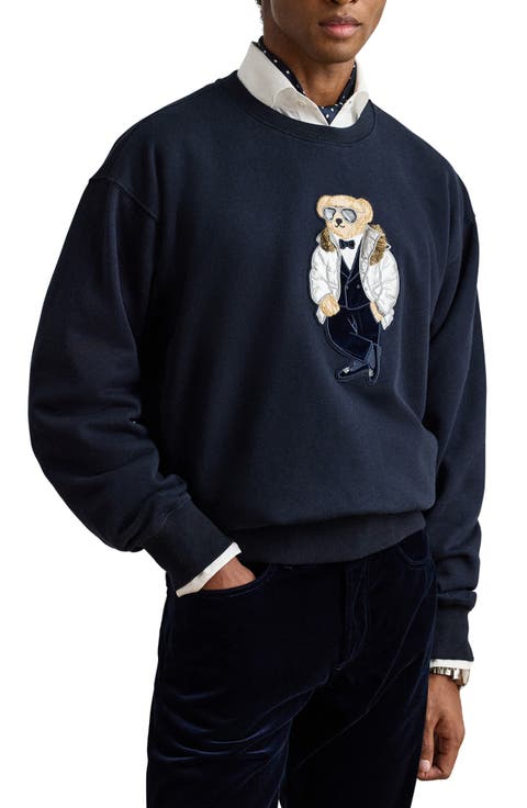 Bear Patch Fleece Sweatshirt
