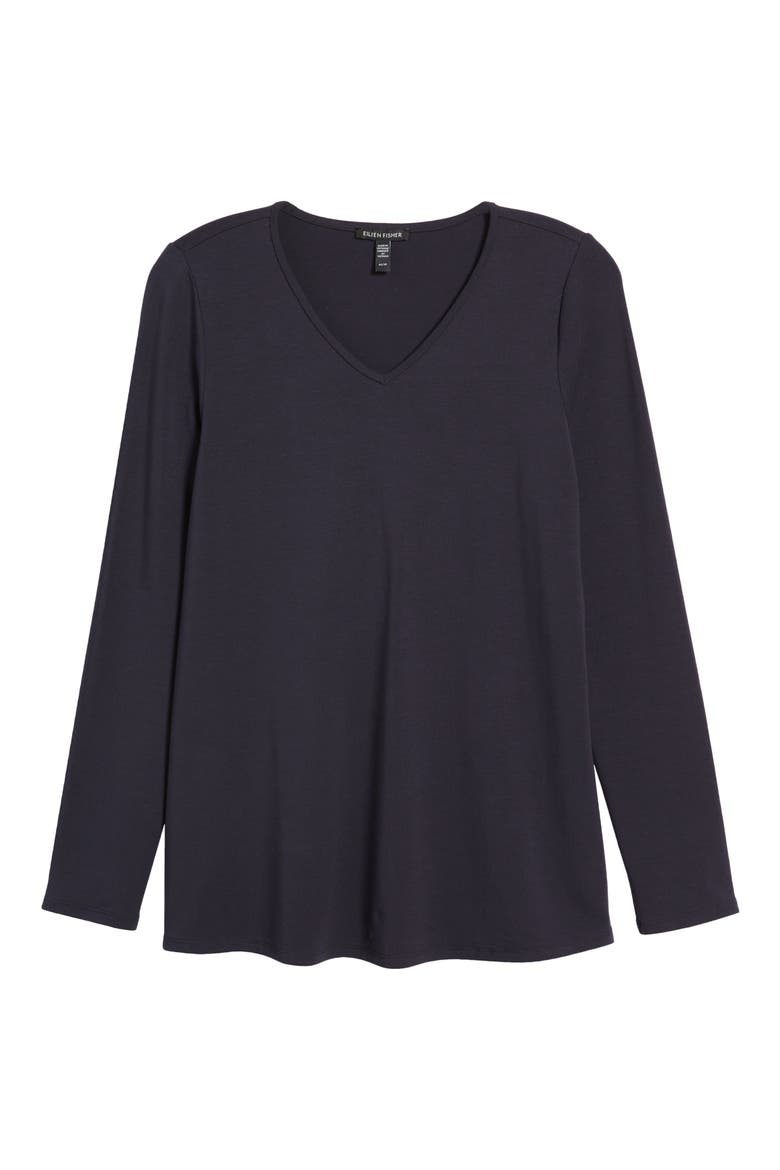 Easy V-Neck Tunic, Alternate, color, NOCTURNE