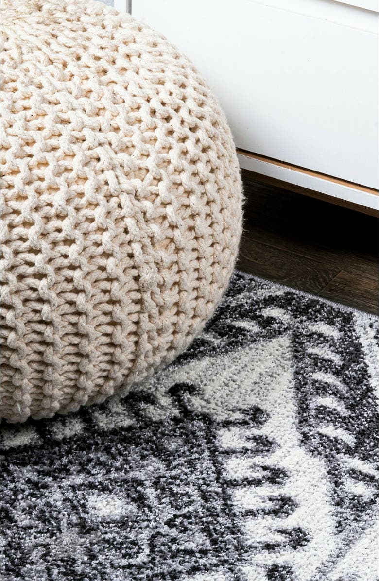 JONATHAN Y Sura Modern Kilim Geometric Area Rug, Alternate, color, Gray/Anthracite