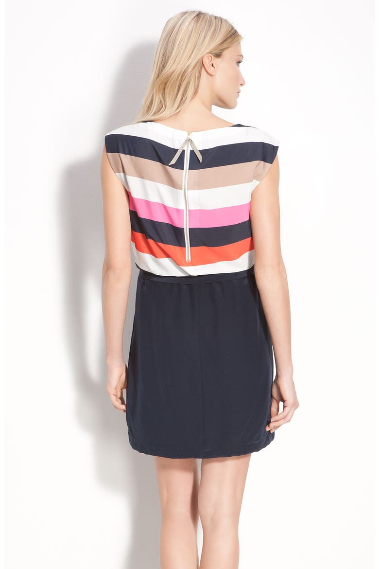 Stripe Mock Two Piece Dress, Alternate, color, MULTI