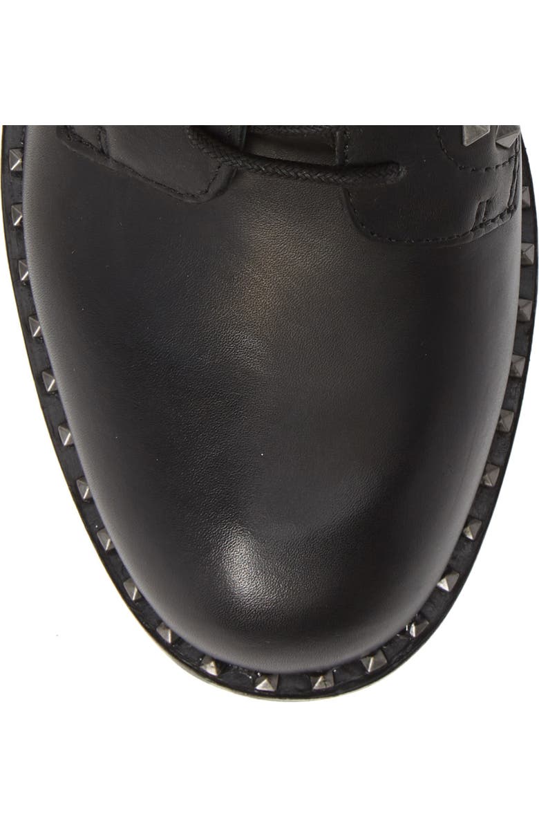 Ash Wolf Studded Combat Boot, Alternate, color,