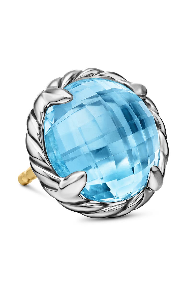 David Yurman Châtelaine Earrings, Alternate, color, Blue Topaz