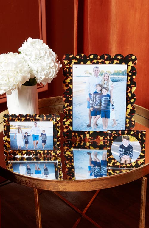 Tara Wilson Designs Scallop Picture Frame In Brown