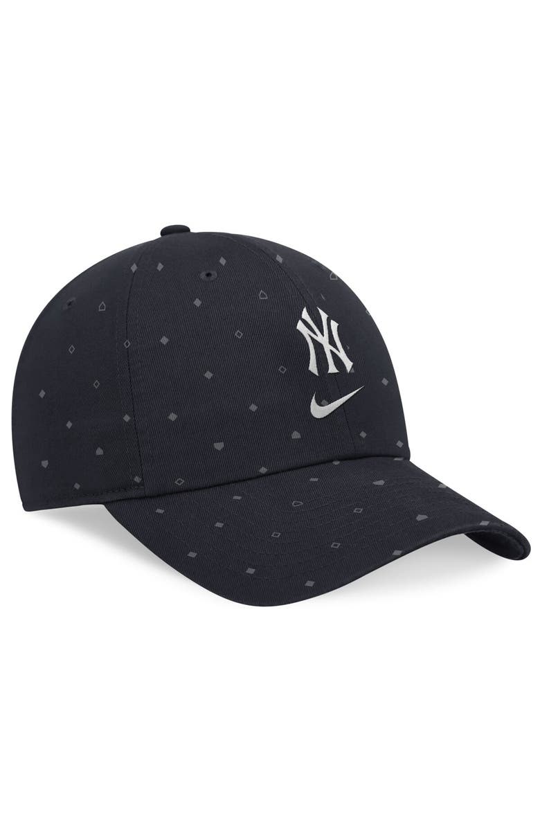 Nike Men's Nike Navy New York Yankees Primetime Print Club Adjustable Hat, Alternate, color,