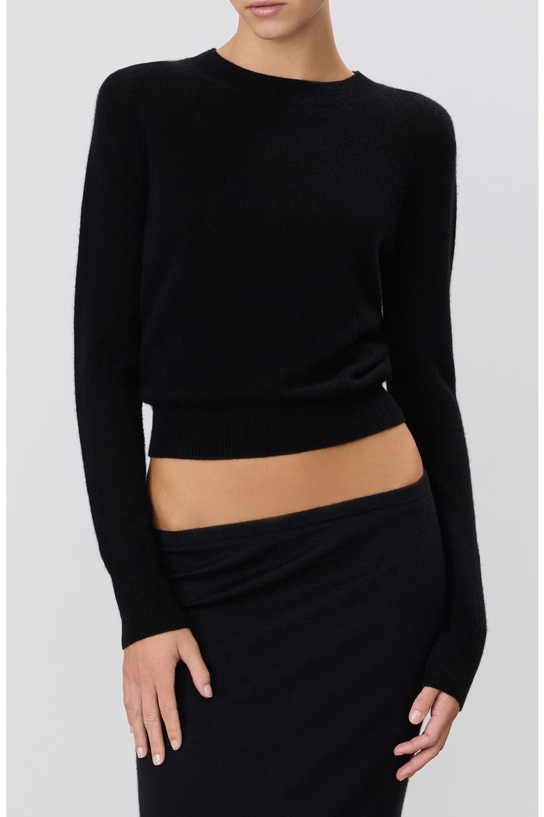 Francis Crewneck Sweater, Main, color, BLACK