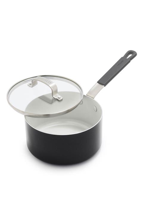x Bobby Flay Professional Ceramic Nonstick 2.53-Quart Saucepan with Lid