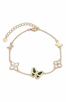 Carmen 14k Gold Plated Butterfly Bracelet