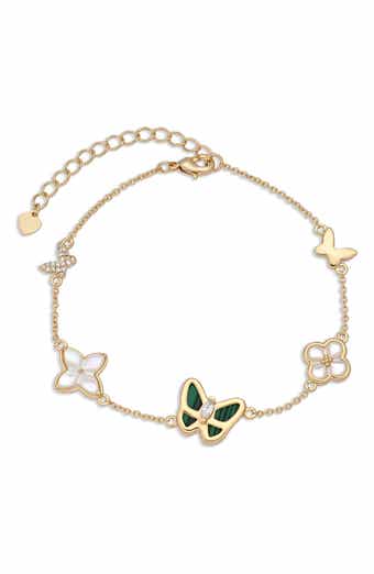 Carmen 14k Gold Plated Butterfly Bracelet