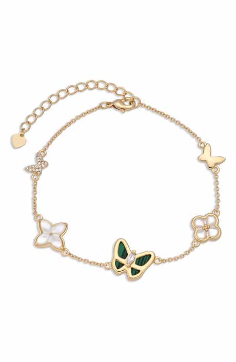 Carmen 14k Gold Plated Butterfly Bracelet