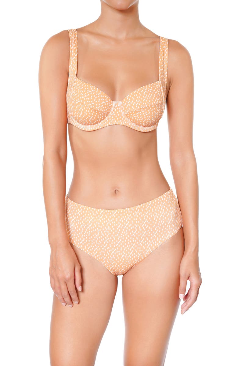 Huit Sorbet Underwire Bikini Top, Alternate, color, Orange