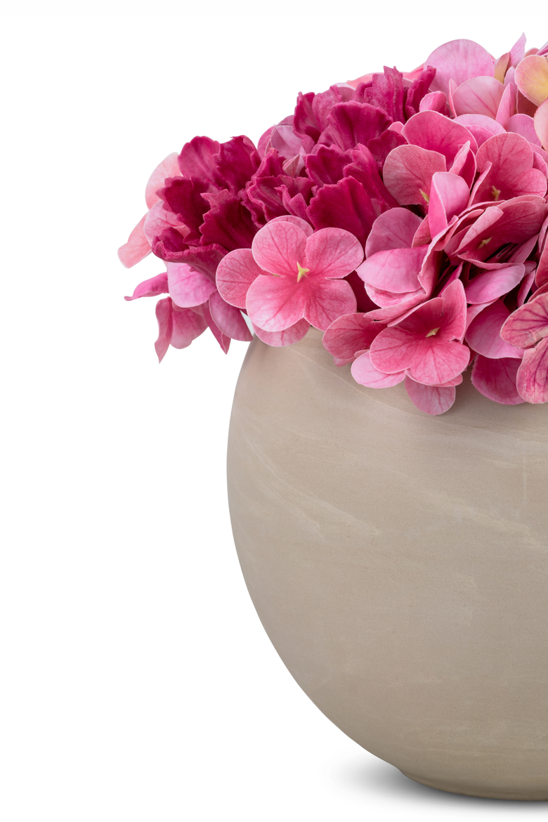 Lyra RealTouch Snowball Hydrangea Arrangement, Alternate, color, Blush