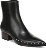 Vince August Pointed Toe Leather Bootie