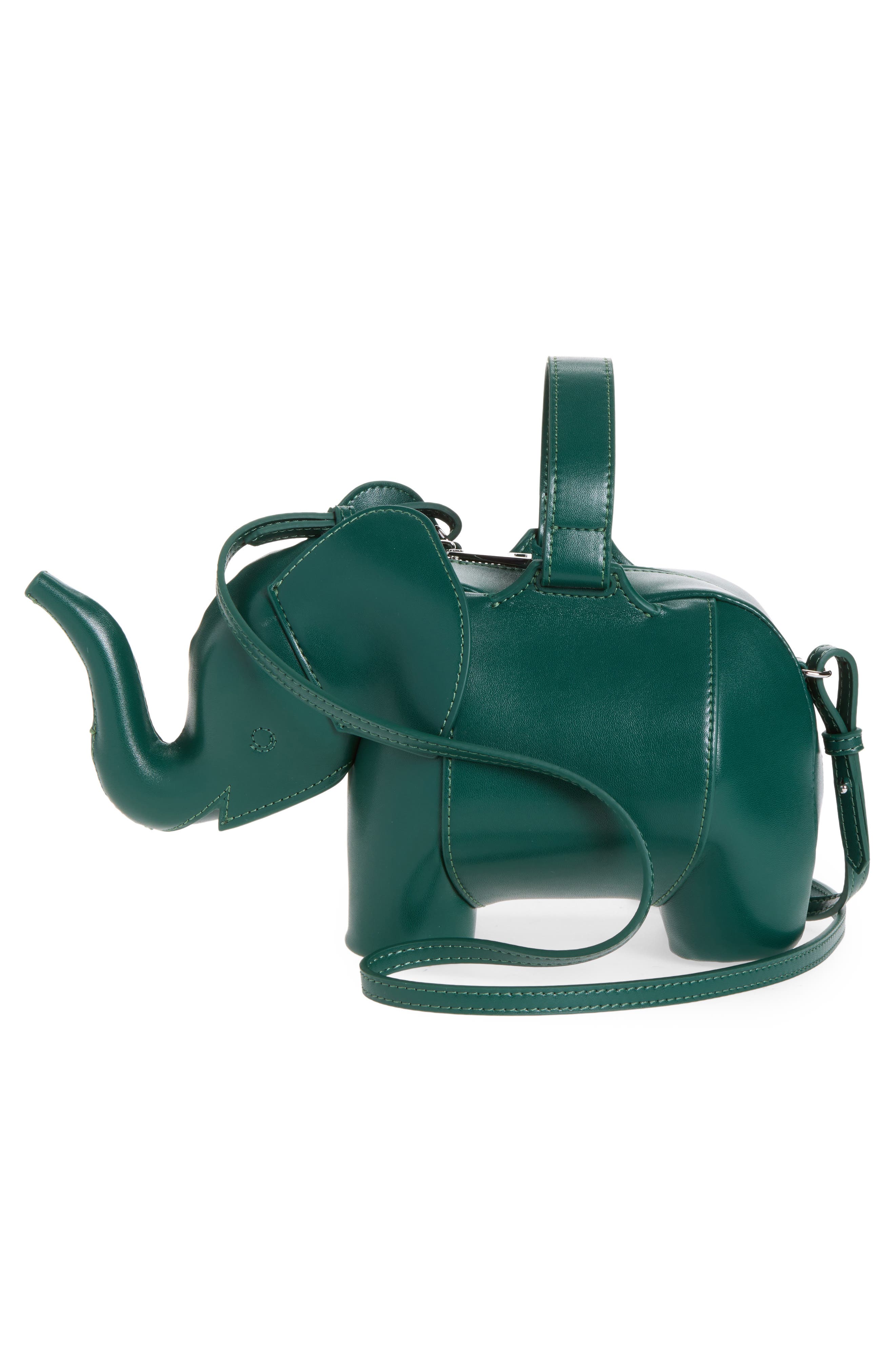 Claire Elephant Handbag, Alternate, color, GREEN