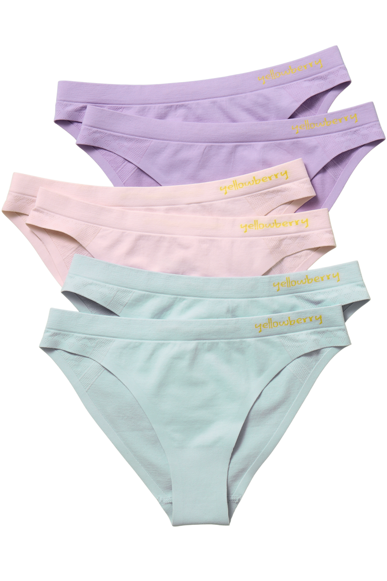 6PK Scout Seamless Underwear, Main, color, Mellow Daisy