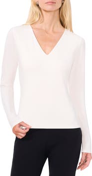 Halogen® Compression V-Neck Top
