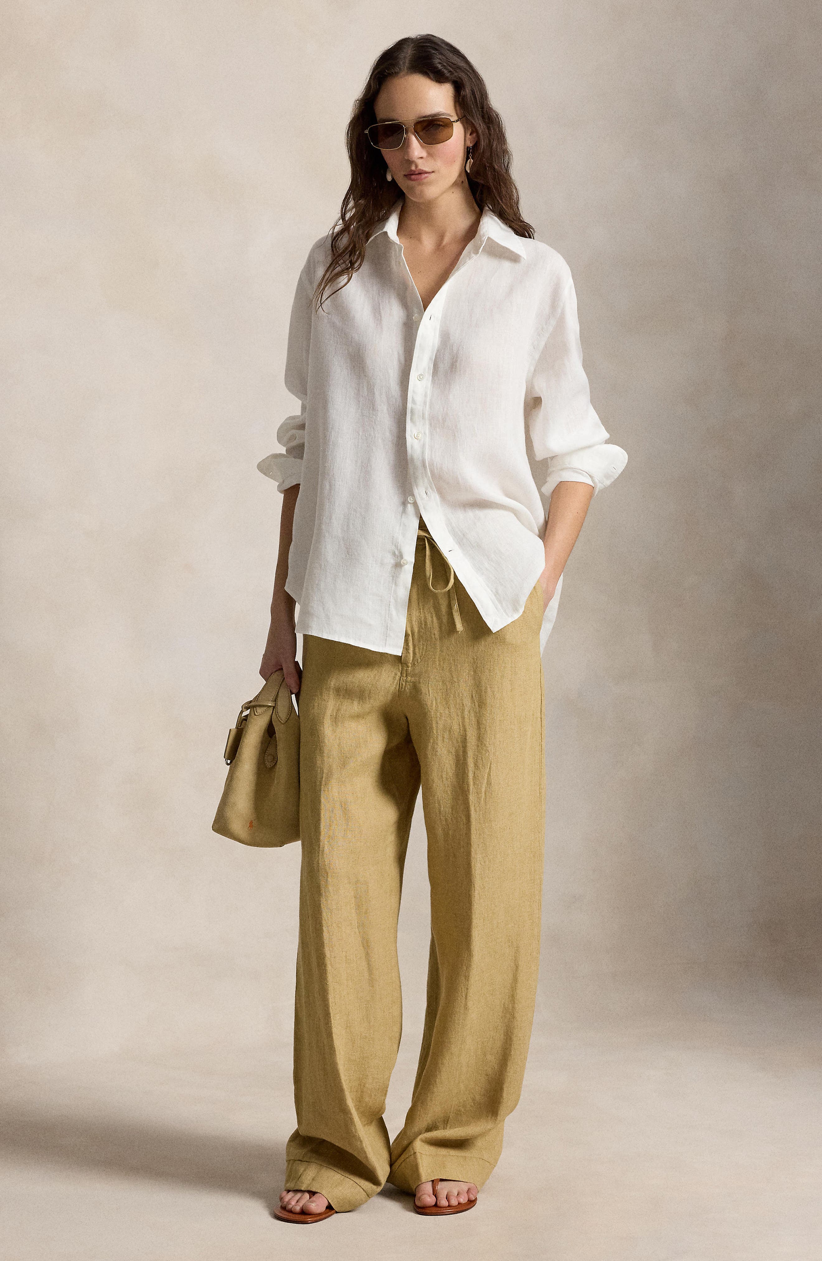 Linen Drawstring Pants - image 2