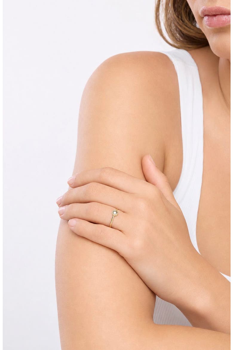 14k Gold Medallion Stackable Ring, Alternate, color, 14KY