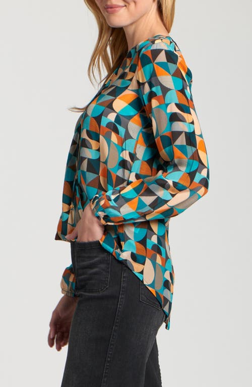 Apny Printed Top In Blue