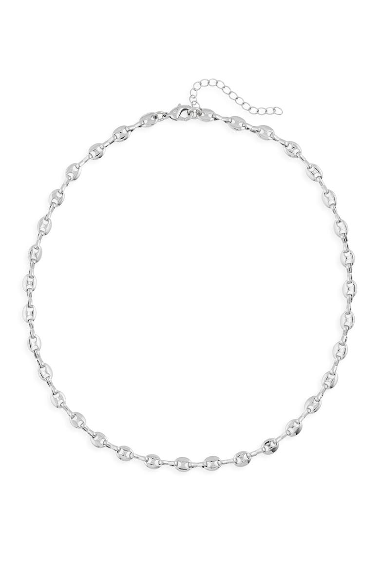 Mariner Link Chain Necklace, Main, color, SILVER